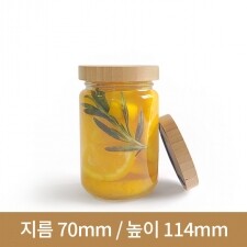 유리병 잼병 대나무 우드마개_SK380(원형) 63파이 48개(박스상품)